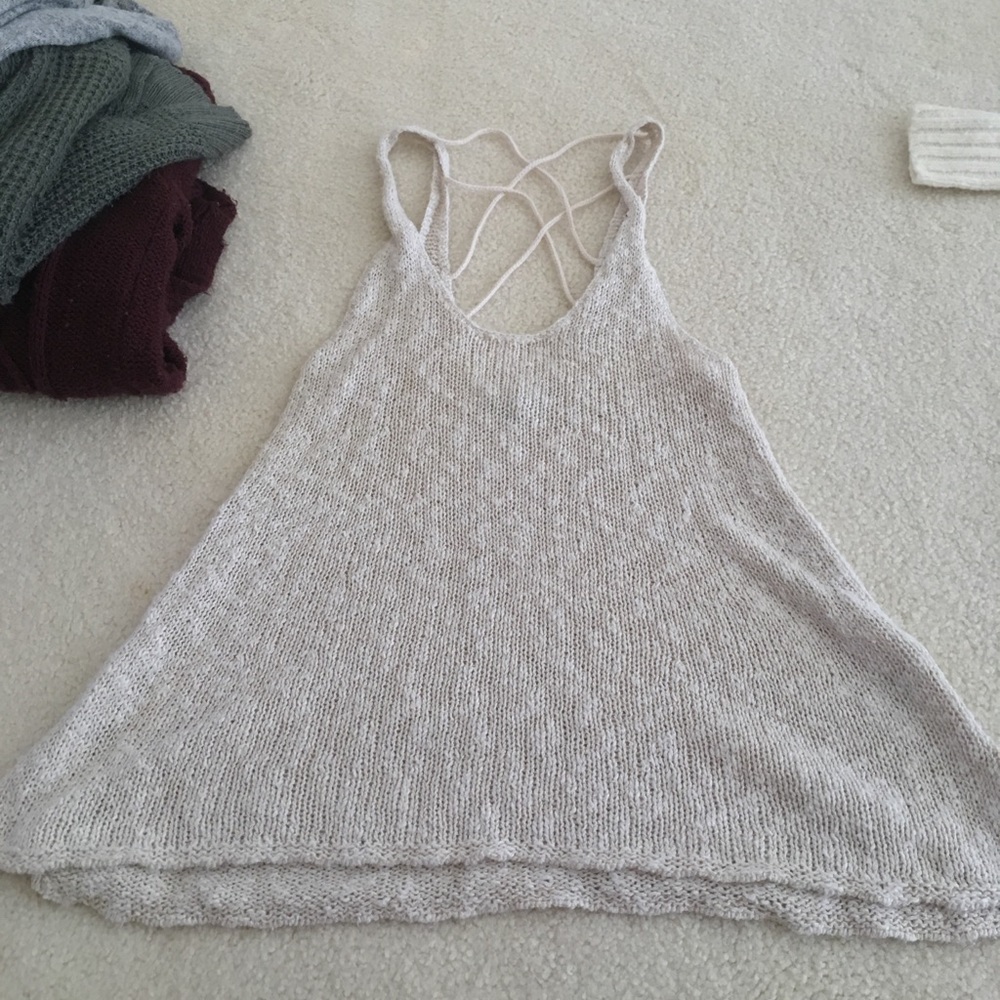 sweater tank top